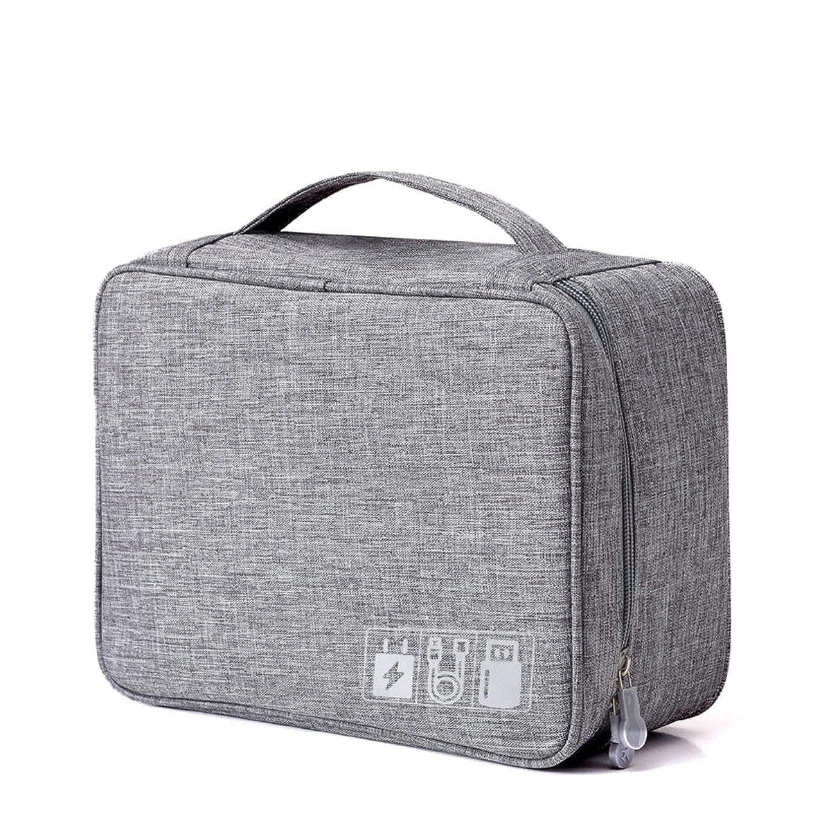 Cable Organizer Bag,Waterproof Travel Electronic Storage with Adjustable Divider Shockproof Portable,for SD Card Case,USB Flash Drive,Charging Cords,USB Charger,Mini Tablet