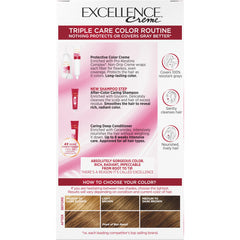 LOreal Excellence Creme Pro Keratine 6G Light Golden Brown Warmer for Unisex - 1 Application