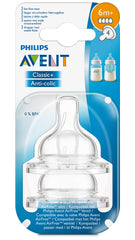 Philips Avent SCF634/27 Classic+ Teat with Fast Flow 6 m+