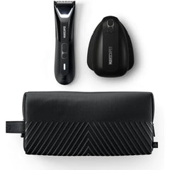 MANSCAPED The Lawn Mower 5.0 Ultra & The Face Buffer PRO - Men's Groin & Body Hair Trimmer & Electric Silicone Face Scrubber for Deep Cleaning & Exfoliating Your Skin, The Shed 2.0 Toiletry Bag