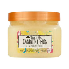 Tree Hut Shea Sugar Scrub Candied Lemon, 18oz, Ultra Hydrating and Exfoliating Scrub for Nourishing Essential Body Care