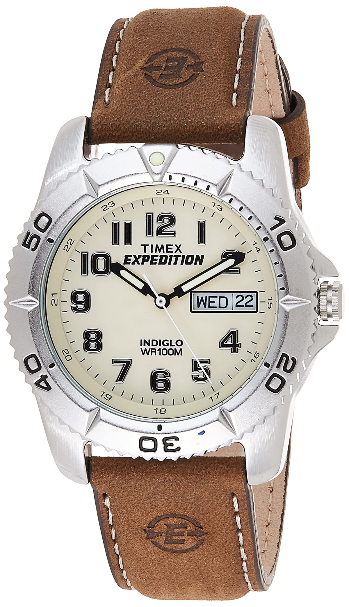 Timex Expedition Rugged Metal Watch - Dark Brown/Natural