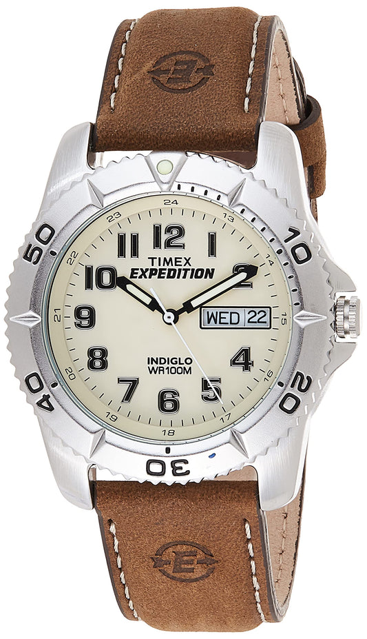Timex Expedition Rugged Metal Watch - Dark Brown/Natural