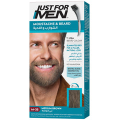 Just for Men Moustache & Beard Dye, M-35 Medium Brown - 14 g (Pack of 1)