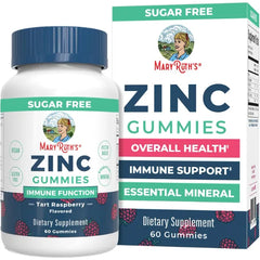 MARYRUTH'S Zinc Gummies, Zinc Supplements, Vegan, Pectin Based, 30 Servings | Essential Mineral, Pectin Based, Overall Health & Wellness, Vegan, Non GMO