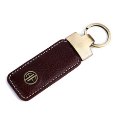 Hammonds Flycatcher Leather Wallet & Keychain Combo - Premium Gift for Men, 5 Card Slots, Brown