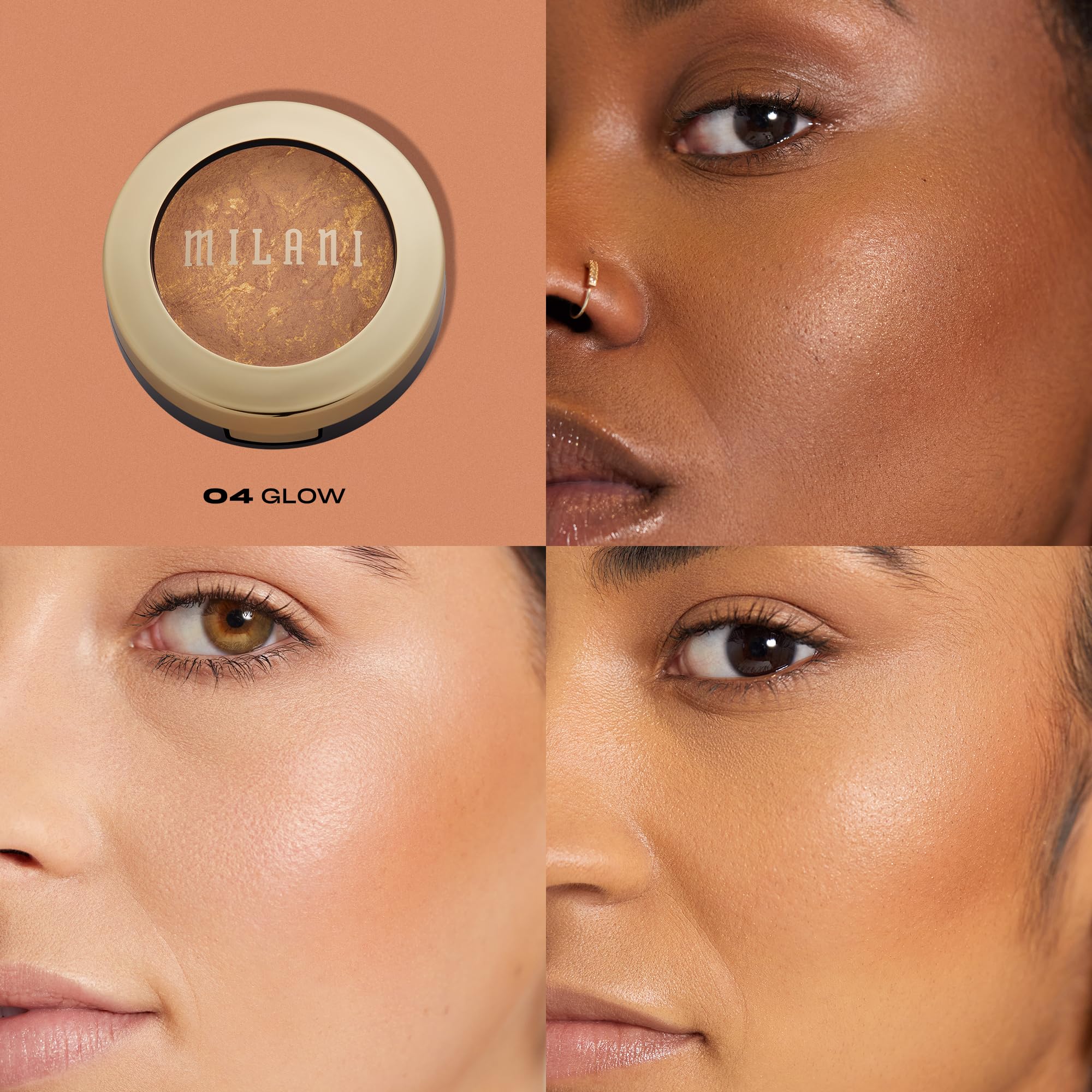 Milani Baked Bronzer, Glow, 0.25 Ounce, Multicolour, 7 g (Pack of 1)