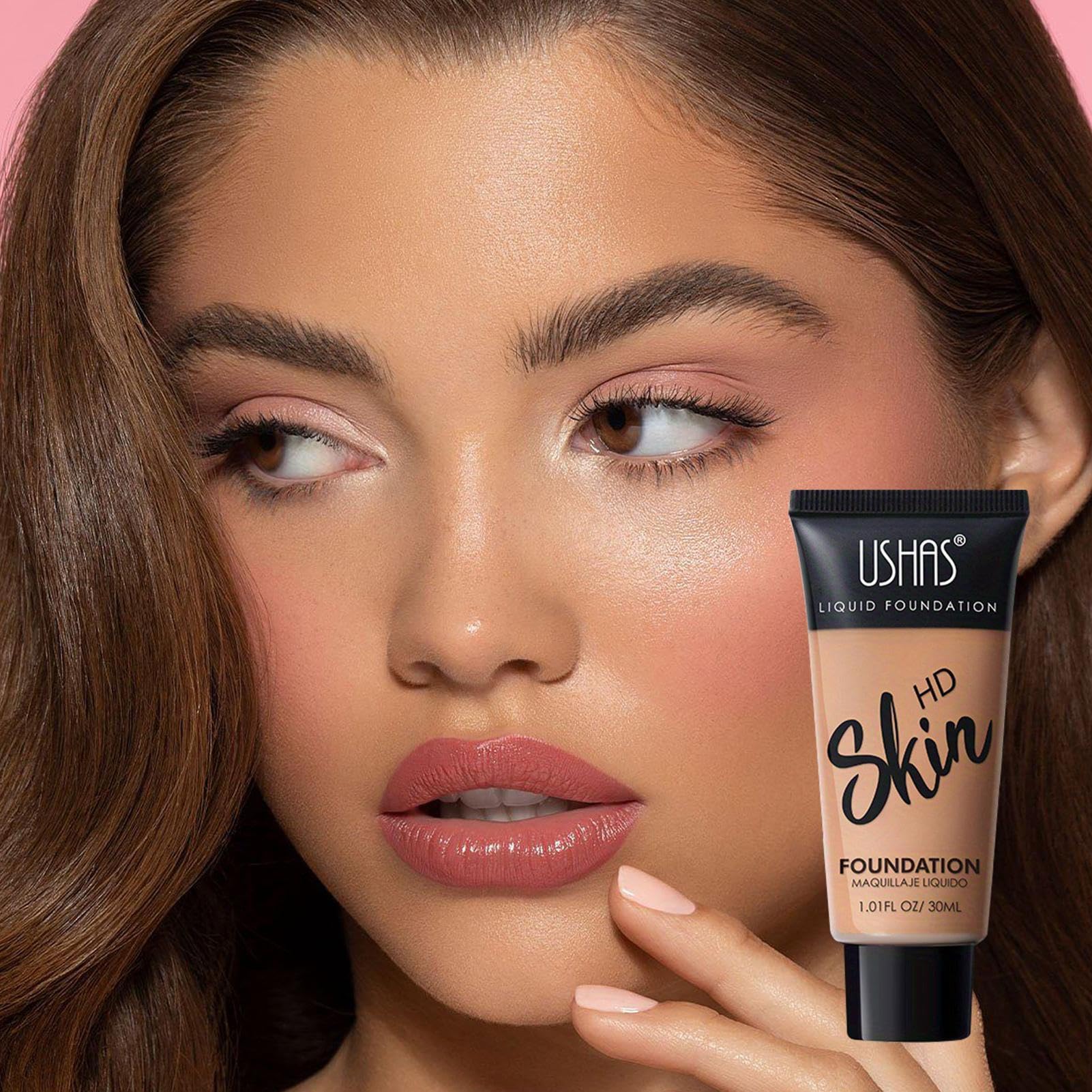 Matte Liquid Foundation,30 Ml Face Foundation Makeup | Powder Foundation Full Coverage for All Skin Types, Matte Hydrating Waterproof Foundation for a Naturally Perfect Look