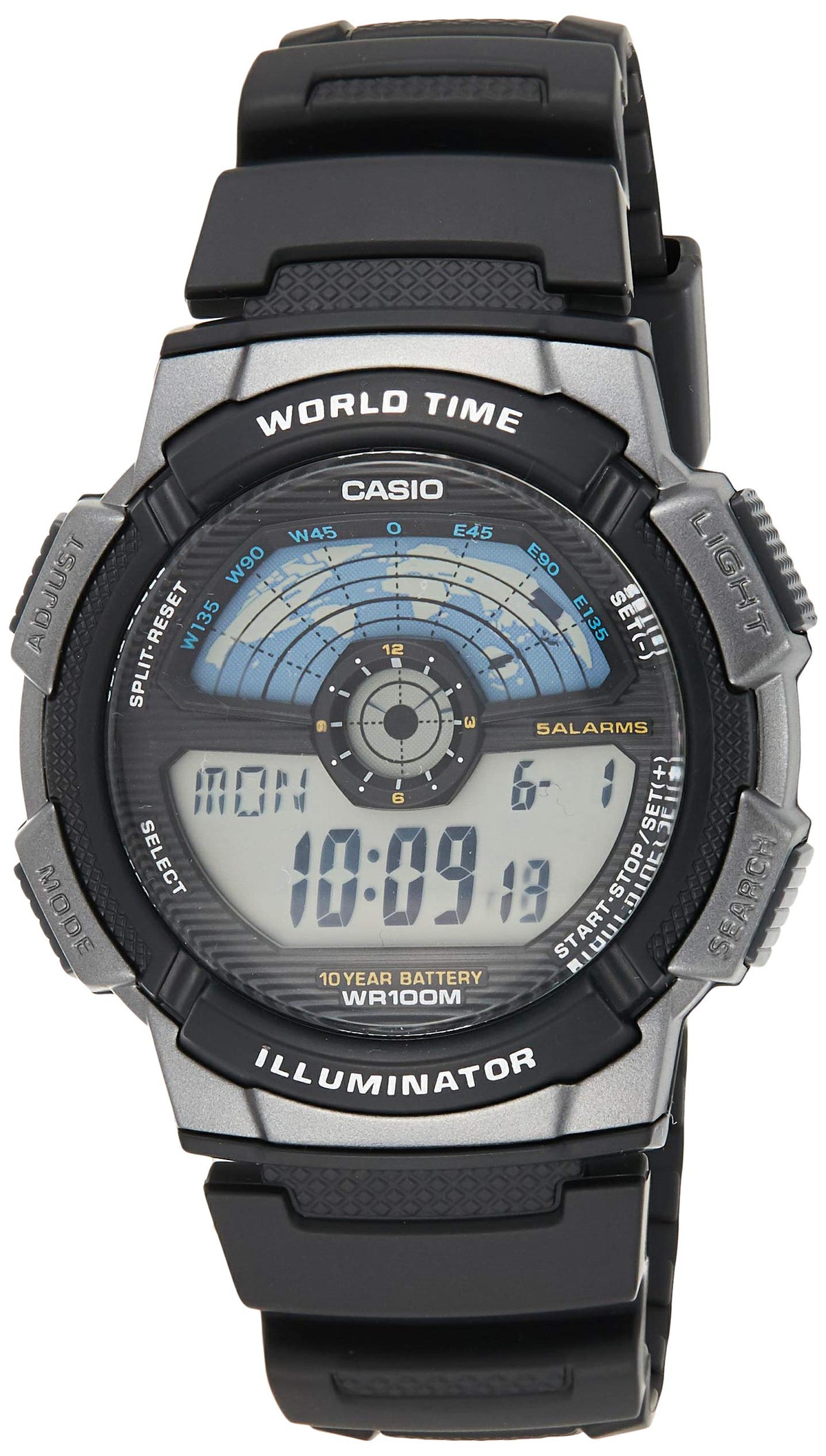 Casio Sport Watch Digital Black/Silver/Grey