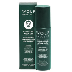 Wolf Project Advanced Skin Care Face Moisturizer Gel Cream, Anti Aging Face Gel Serum with Hyaluronic Acid, Bamboo Water, Tea Tree Leaf, Ginger Root, Ginseng - For All Skin Types, 3.38 oz