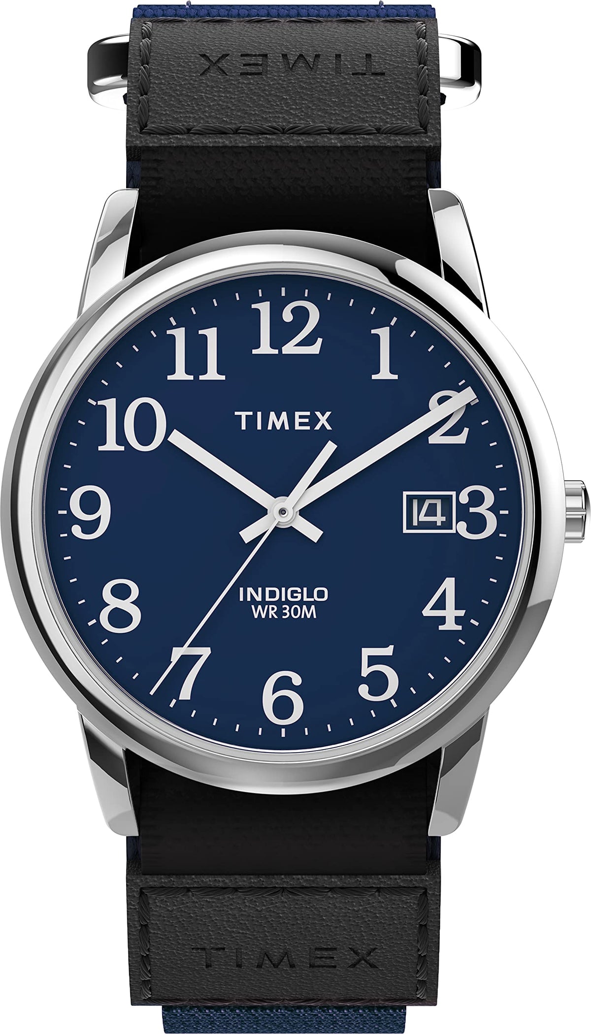 Timex Easy Reader 35 mm Fast-wrap Strap Date Window Watch - Blue