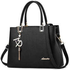 Womens Purses and Handbags Shoulder Bags Ladies Designer Top Handle Satchel Tote Bag - Liz Black