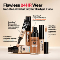 (Walnut) - Revlon ColorStay Makeup for Normal/Dry Skin SPF 20, Longwear Liquid Foundation, with Medium-Full Coverage, Natural Finish, Oil Free, 500 Walnut, 30ml