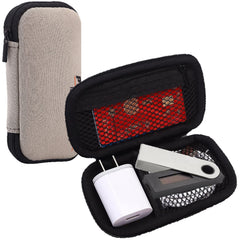 PYLCO SMART Case Wallet, Travel Tech Cord Organizer Small Soft Pouch Bag, Mini Portable USB Charging Cables Accessories Storage Pouch Bag
