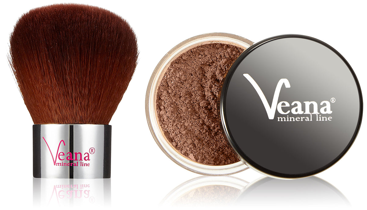 Veana Mineral Foundation Milk Chocolate 6 g Plus Kabuki 6 g