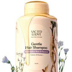 Sacred Grove Herbal Shampoo with Marshmallow Root for Dry Frizzy Hair | Sulphate Free Gentle Hair Natural Shampoo for Hairfall Control Unisex - 250ml