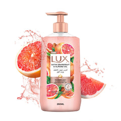 Lux Perfumed Hand Wash, Satin Grapefruit and Almond Oil, for Fragrant, Soft & Clean Hands, 250ml