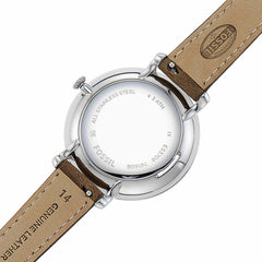 Fossil Women's Jacqueline Stainless Steel Quartz Watch Tan/silver