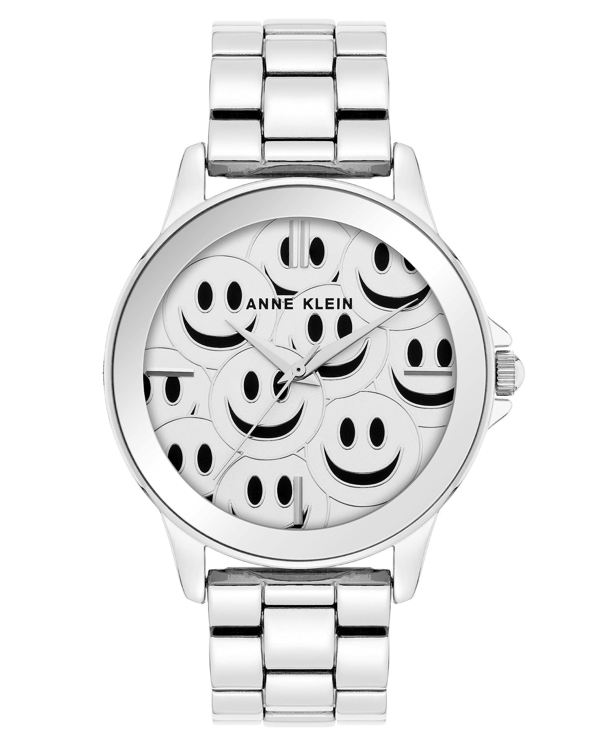 Anne Klein Women's Smiley Face Patterened Dial Bracelet Watch