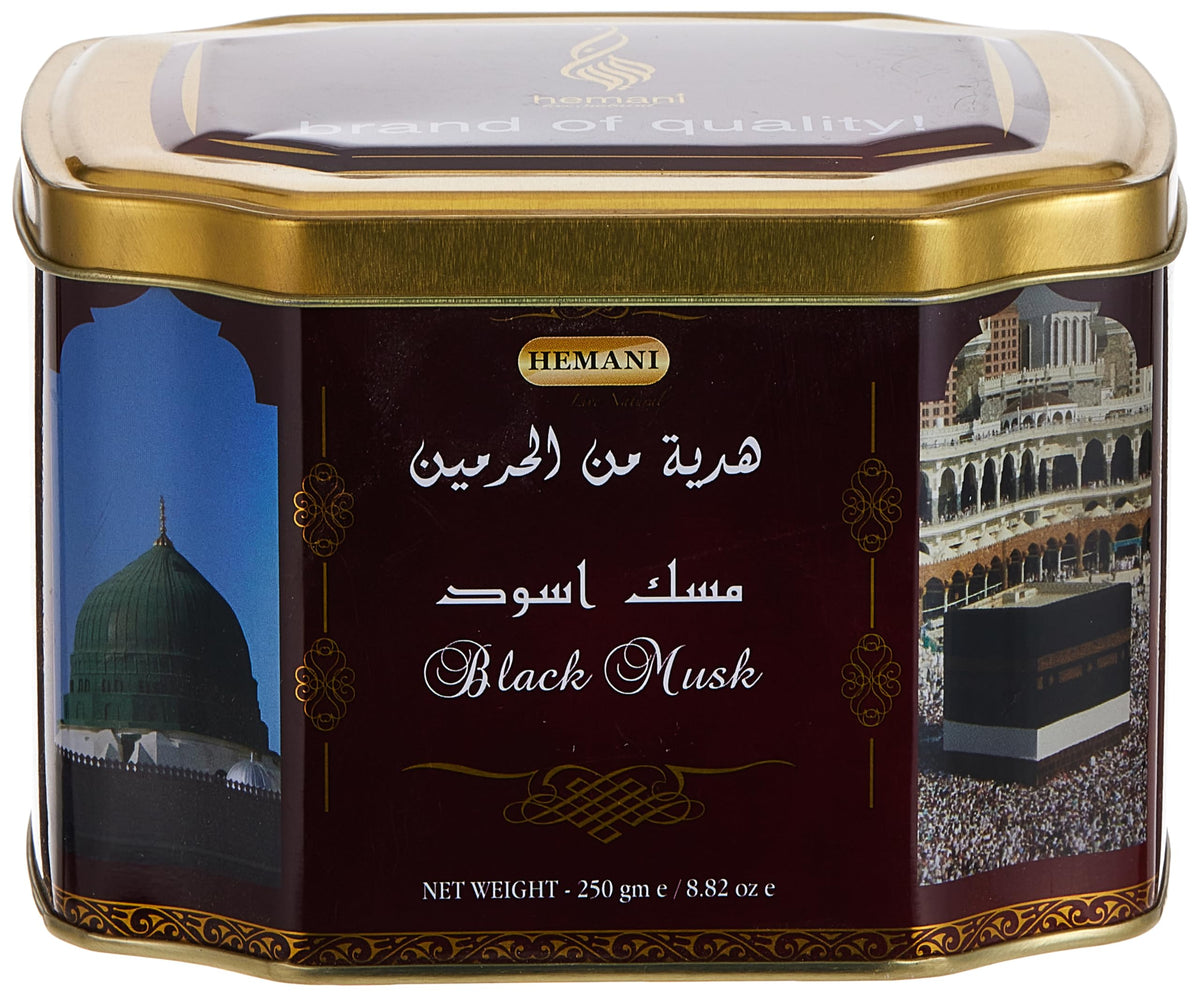 Hemani Black Mushk Jamid Perfume Long Lasting Fragrance Represent Essence of Arabic and Oriental Culture, Non-Alcoholic Solid Perfume