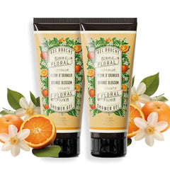 Panier des Sens - Orange Blossom Moisturizing Body Wash for Women & Men - Gentle Shower Gel 95% Natural Ingredients for Normal, Sensitive Skin - Body Care Made in France, SLS Free