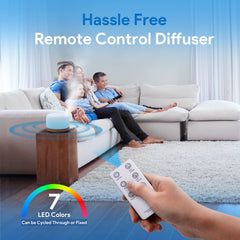 500ml Premium, Essential Oil Diffuser with Remote Control, 5 in 1 Ultrasonic Aromatherapy Fragrant Oil Humidifier Vaporizer, Timer and Auto-Off Safety Switch