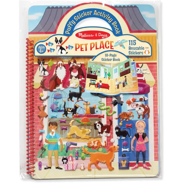 Melissa & Doug Pet Shop Puffy Sticker Set With 115 Reusable Stickers - FSC Certified