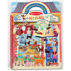 Melissa & Doug Pet Shop Puffy Sticker Set With 115 Reusable Stickers - FSC Certified