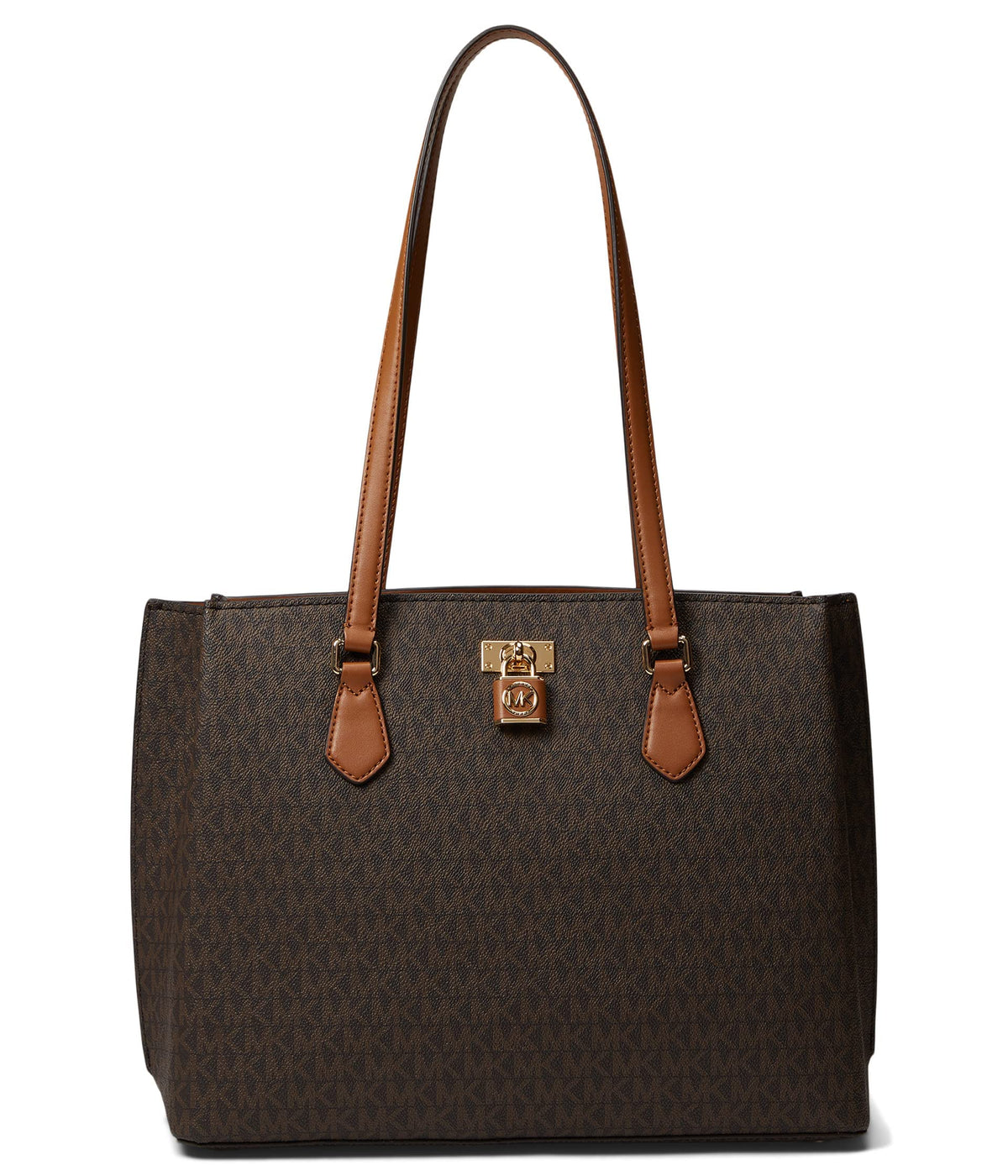 MICHAEL KORS Womens LG TZ tote Hand Bag - Brn/Acorn Brown