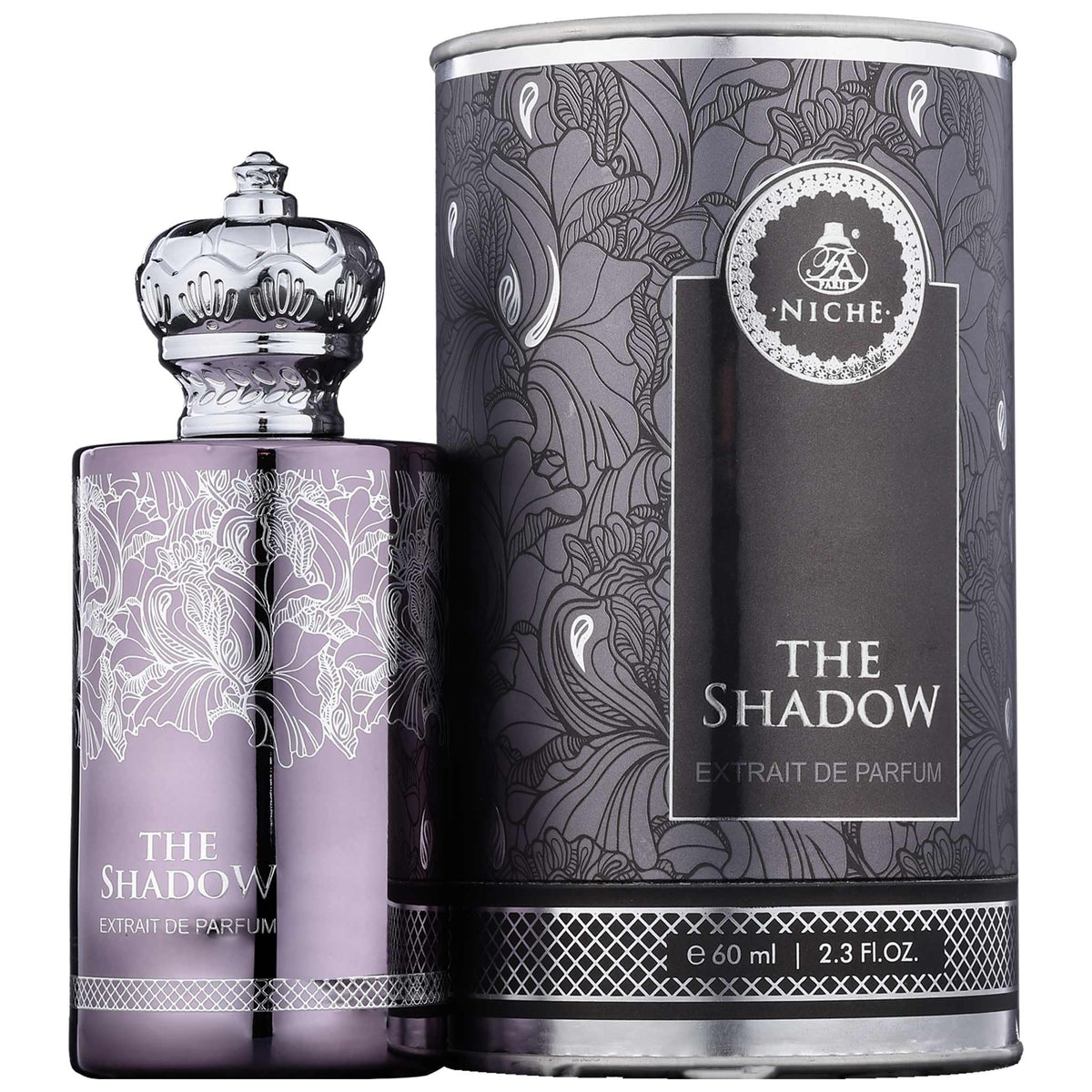 Fragrance World The Shadow - Extrait de Parfum - By French Avenue Paris - Perfume For Unisex, 60ml