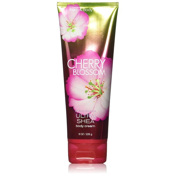 Bath & Body Works Cherry Blossom Body Cream 8 Ounce Full Size Tube Retired Scent