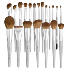 LORYP 20-Piece Professional Makeup Brush Set – Soft Vegan Synthetic Brushes for Face & Eyes | Full-Size Luxury Cosmetic Kit