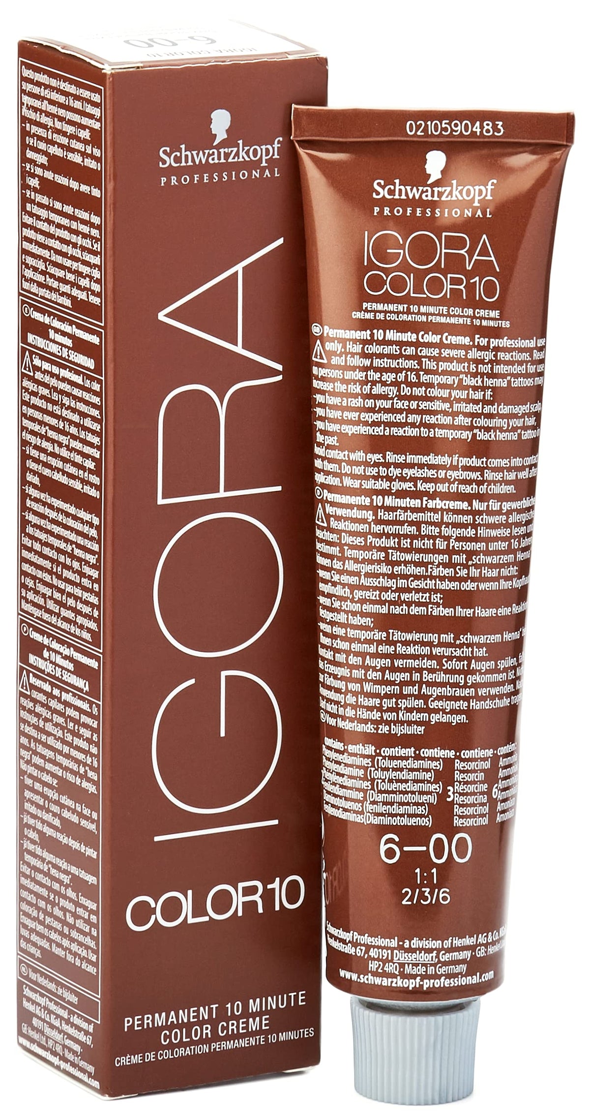 Schwarzkopf Professional Igora 10 6-00 Dunkelbl. Natur Extra, 60ml
