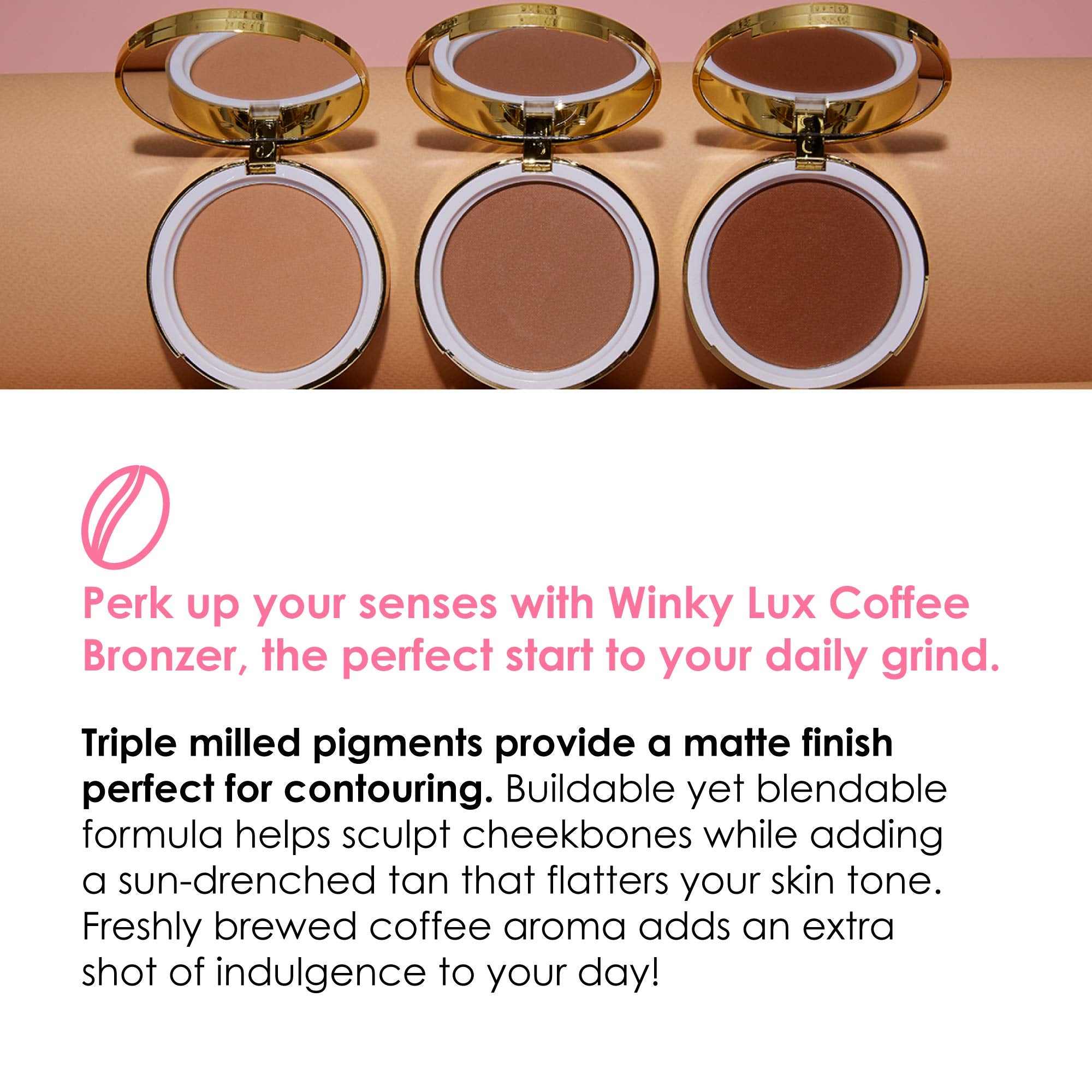 Winky Lux Coffee Scented Bronzer - # Mocha 12g/0.42oz