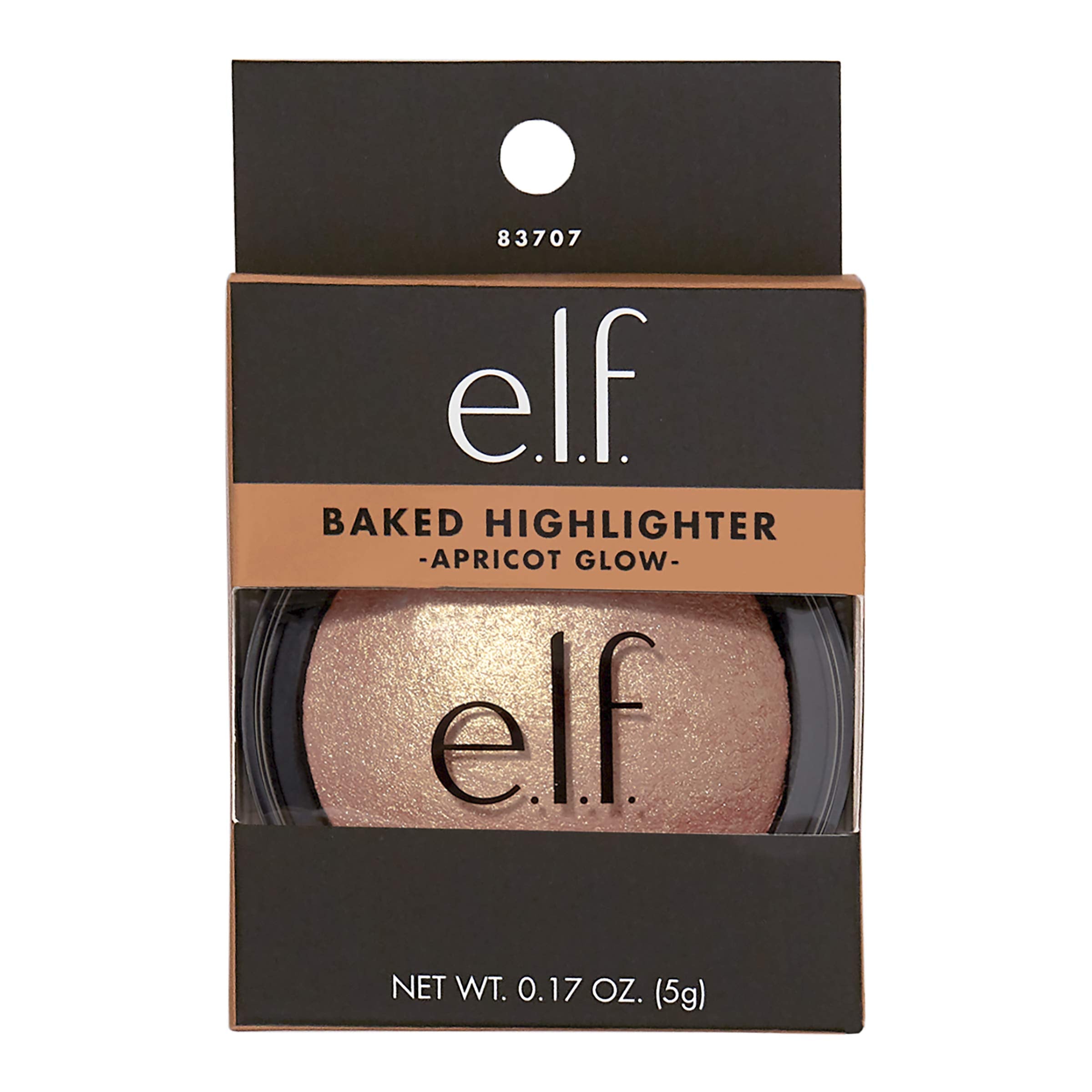 e.l.f. Cosmetics Baked Highlighter 83707 Apricot Glow, 1.1oz