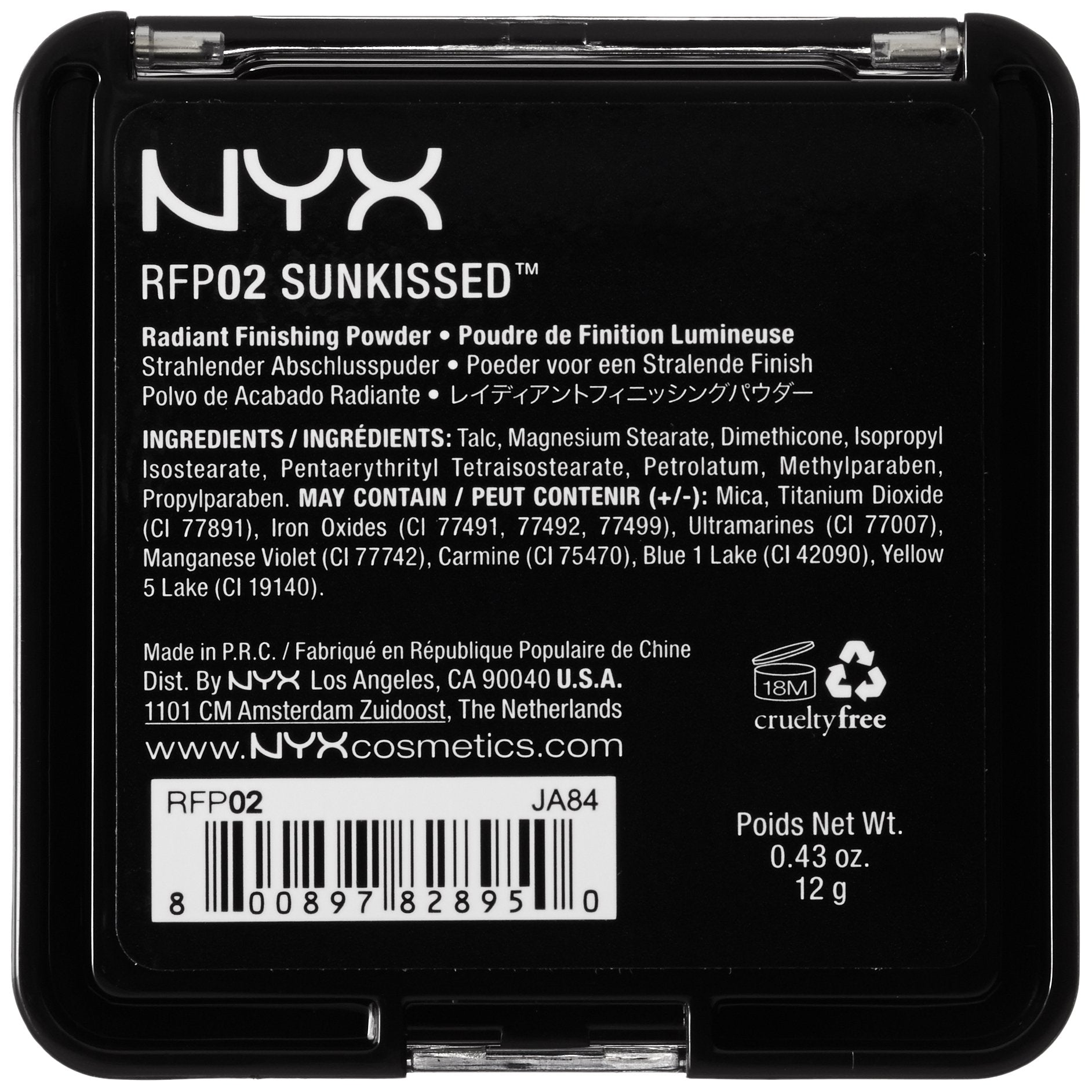 NYX Cosmetics Radiant Finishing Powder, Sun Kissed, 0.43 Ounce