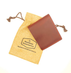 SHERWOOD HANDCRAFTED Men’s Leather Wallet Handmade Genuine Leather Men’s Wallet (Red)