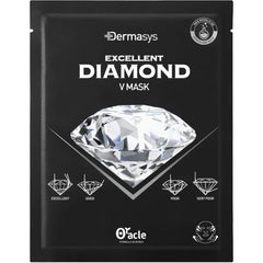 Dr. Oracle Diamond V Mask Sheet, V Line Ear Hook Mask Korean (1pack of 5) Dermatologist Tested, DERMASYS by Dr. Oracle