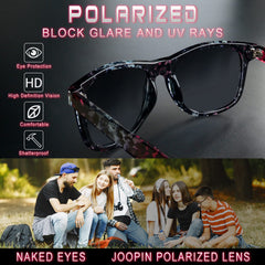 Joopin Polarized Sunglasses Men Women, Classic Square Sun Glasses 100% UV Protection Driving Fishing
