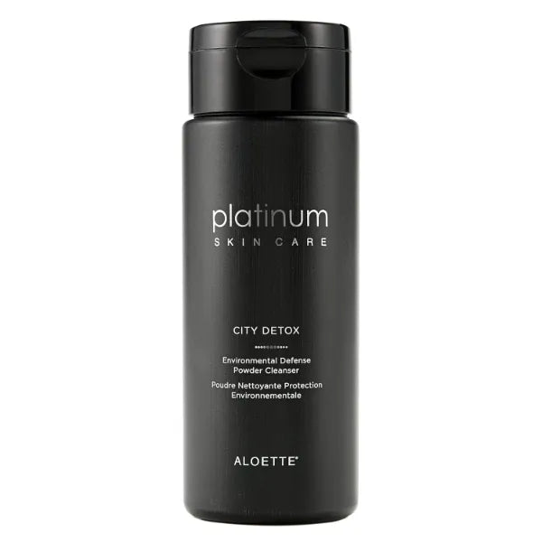 Aloette City Detox Environmental Defense Powder Cleanser, Charcoal Infused Powder Cleanser, Sulfate & Cruelty Free, 1.7 Fl Oz