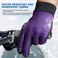 SIMARI Winter Gloves Men Women Touch Screen Glove Cold Weather Warm Gloves Freezer Work Gloves Suit for Running Driving Cycling Working Hiking 102 - Plum