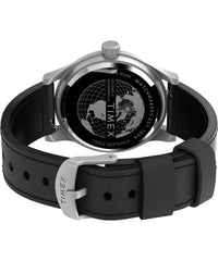 Timex Men's Expedition North Sierra Watch - Black Strap Cream Dial Stainless Steel Case - Black/Cream/Stainless Steel