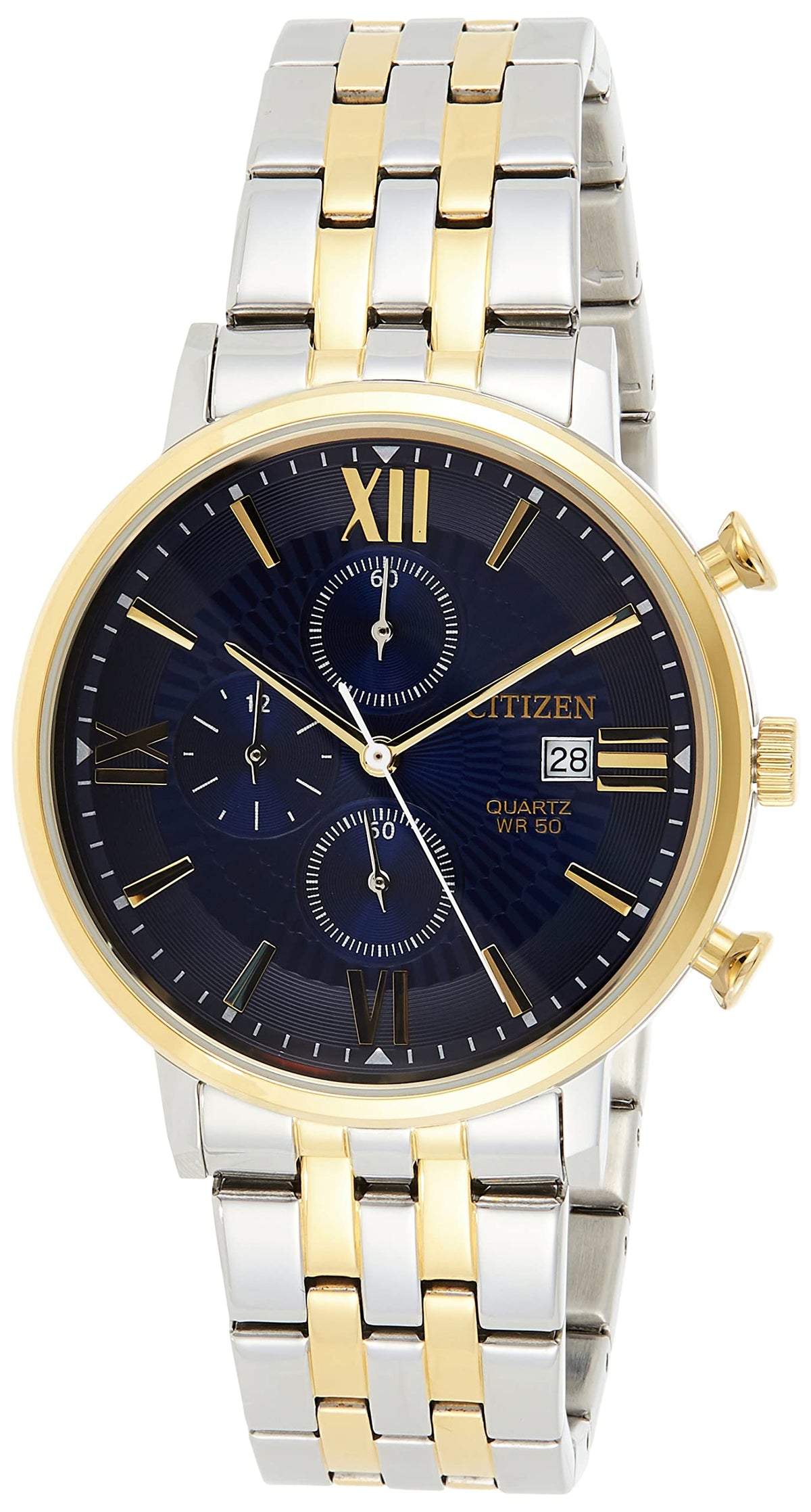 CITIZEN Mens Quartz Watch, Chronograph Display and Stainless Steel Strap - AN3616-75L