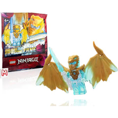 LEGO NINJAGO Crystalized Minifigure - Zane (Golden Dragon) with Wings and Sword