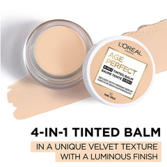 L’Oréal Paris Age Perfect 4-in-1 Tinted Face Balm Foundation with Firming Serum, Fair 10, 0.61 Ounce