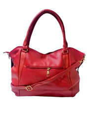 Purses and Handbags for Womens Top Soft Satchel Shoulder Tote Bags Wallets - Red