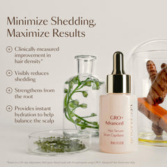 VEGAMOUR GRO+ Advanced Hair Serum for Improving Hair Density, Reduces Shedding and Promotes a Healthy Scalp, 3 pack