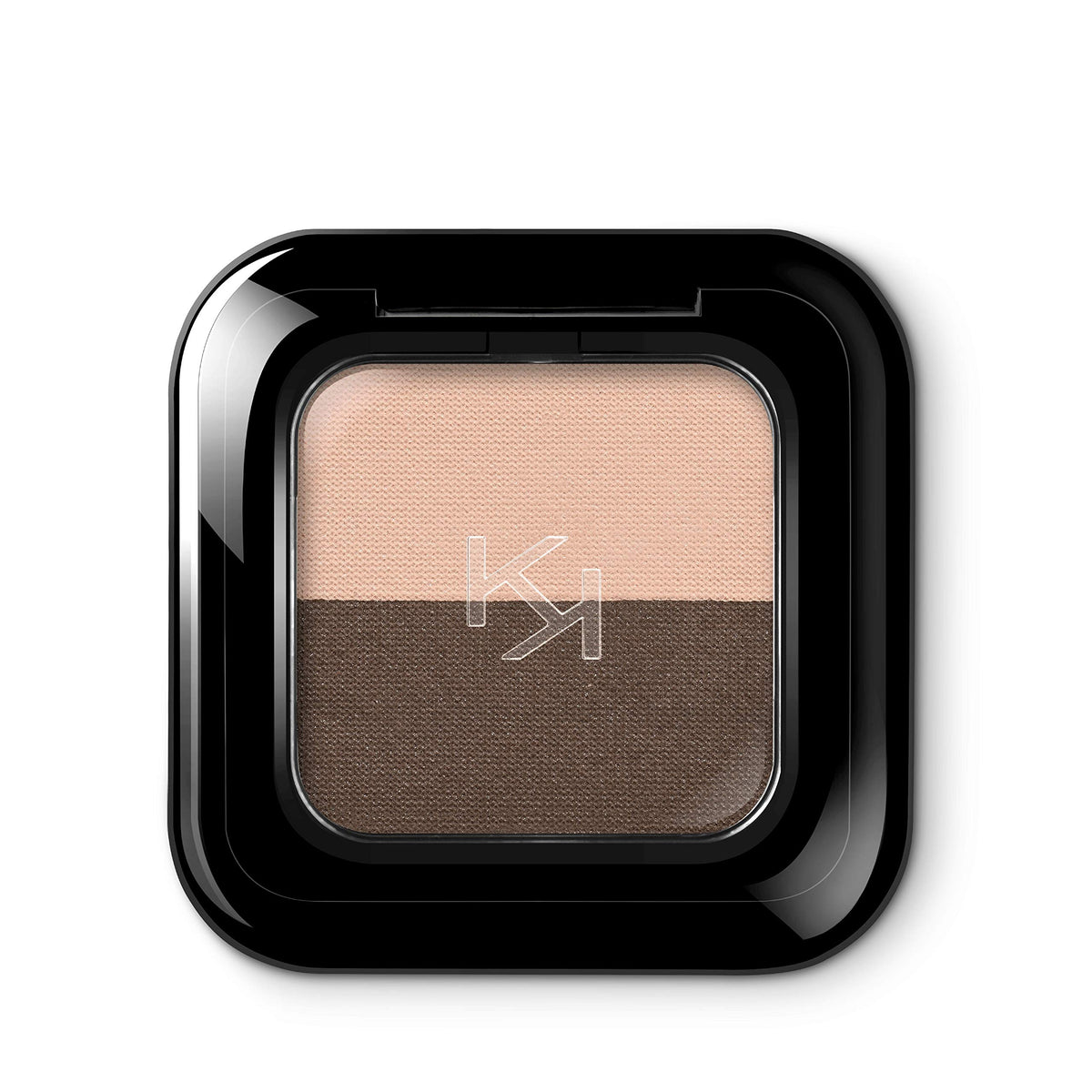 Kiko Milano Bright Duo Eyeshadow, 02 Warm Beige/Dark Brown