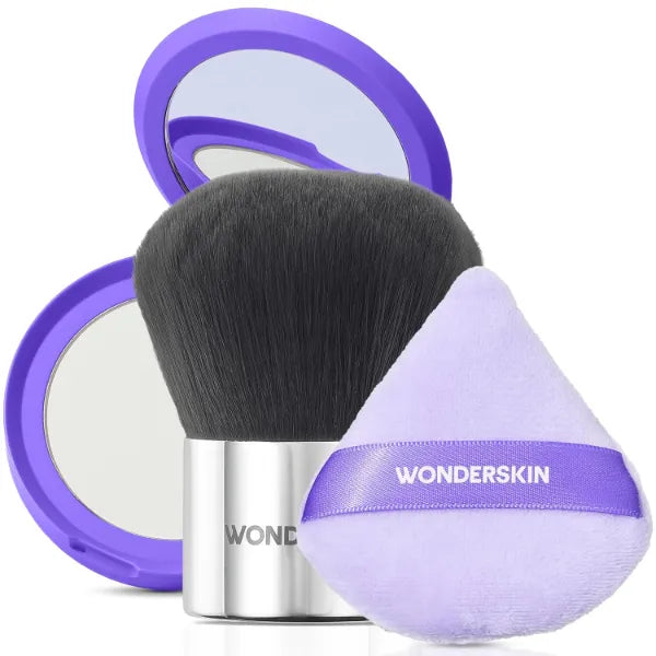 Wonderskin FYP Filter Powder with FYP Powder Puff and Kabuki Brush