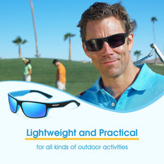 Orrstarry Polarised Sunglasses Mens 2 Pack Sports Sunglasses for Men Women Fishing Running Cycling with UV Protection 3046